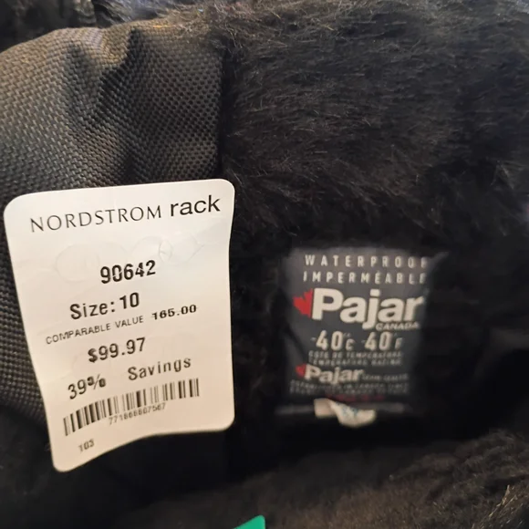 Pajar Canada Black&Hot PinkBootsNWT MSRP$498 ExtremeQuality&Comfort AwesomePrice - Picture 3 of 6